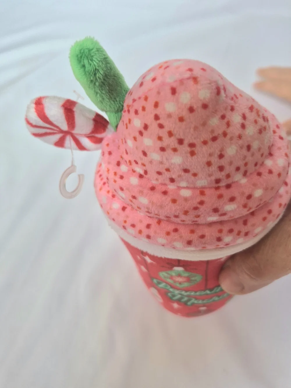 Fringe Studio Peppermint Mocha Plush Holiday Cup Dog Noice Toy Nwt